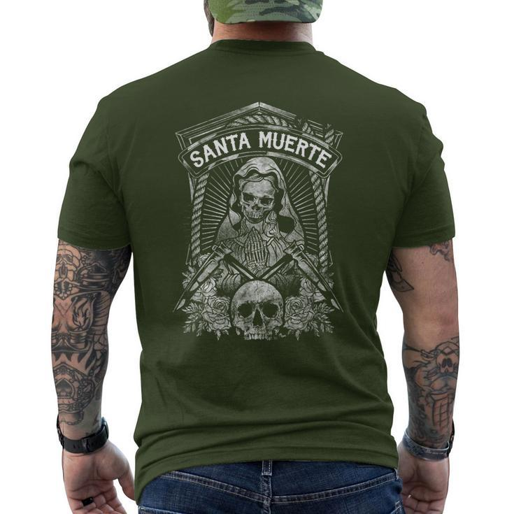 La Santa Muerte Mexican Grim T-Shirt mit Rückendruck
