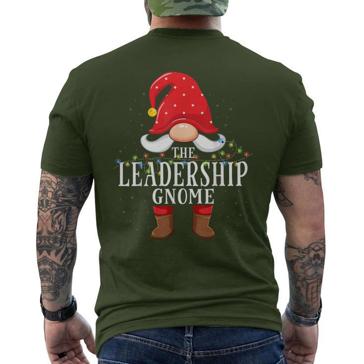 Leadership Gnome Matching Christmas Family Pajama Men's T-shirt Back Print