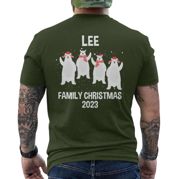 Lee Family Name Lee Family Christmas Men's T-shirt Back Print