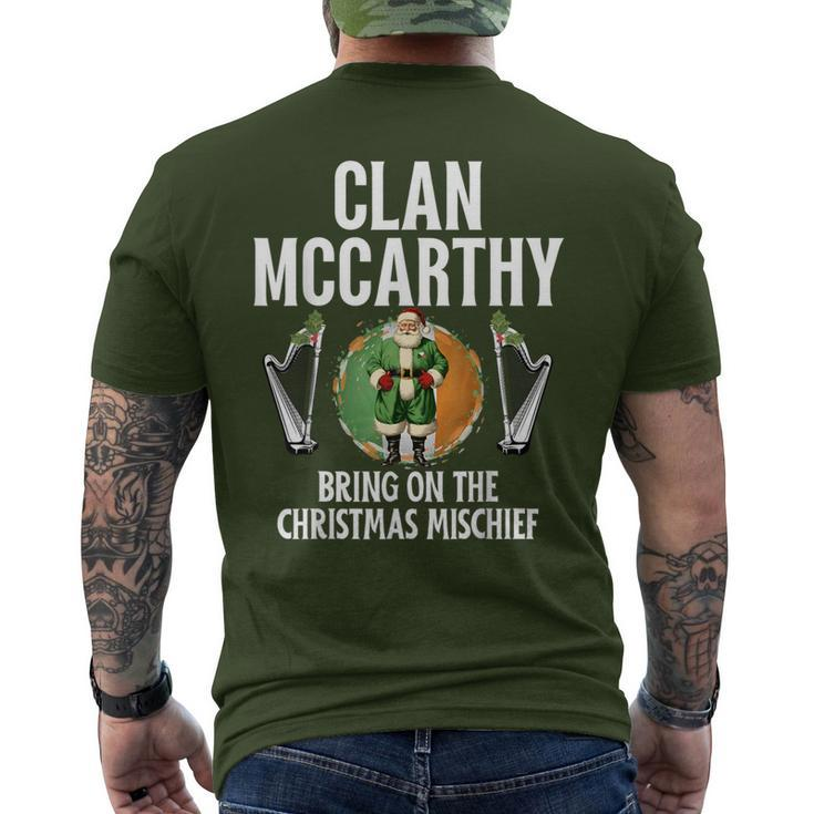 Mccarthy Clan Christmas Ireland Family Name Party Men's T-shirt Back Print