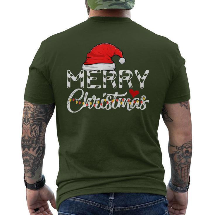 Merry Christmas Christmas Santa Claus Family Christmas Men's T-shirt Back Print
