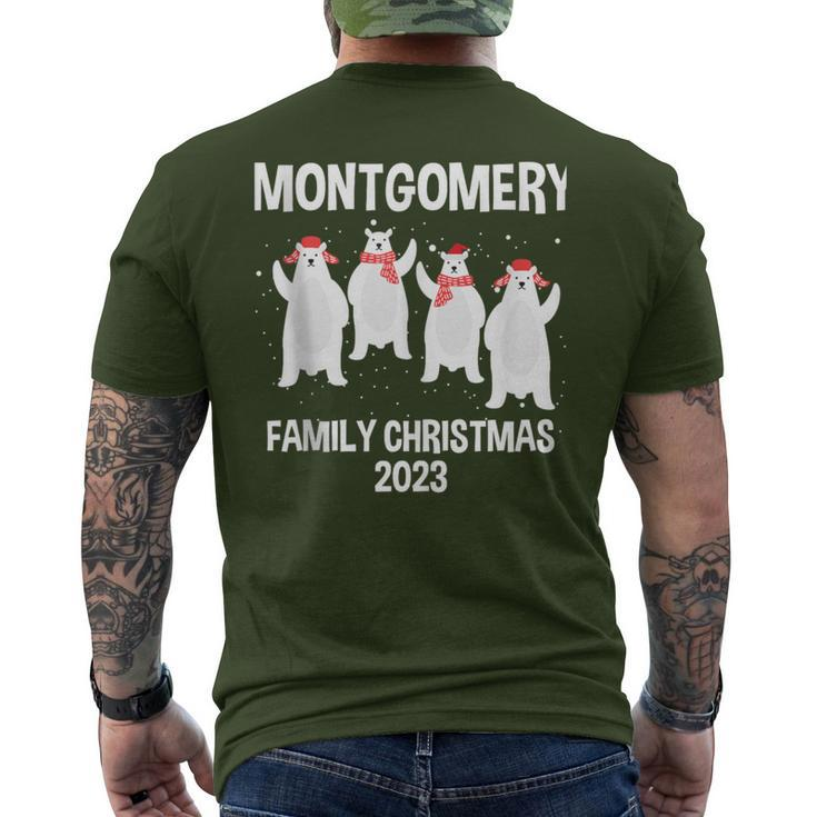 Montgomery Family Name Montgomery Family Christmas Men's T-shirt Back Print