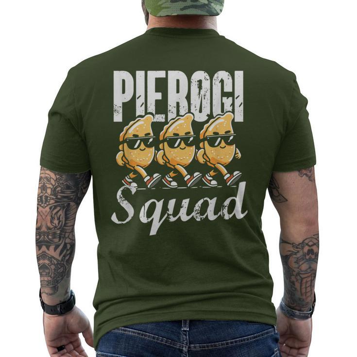 Pierogi Squad Polish American Christmas Poland Pierogi Men's T-shirt Back Print