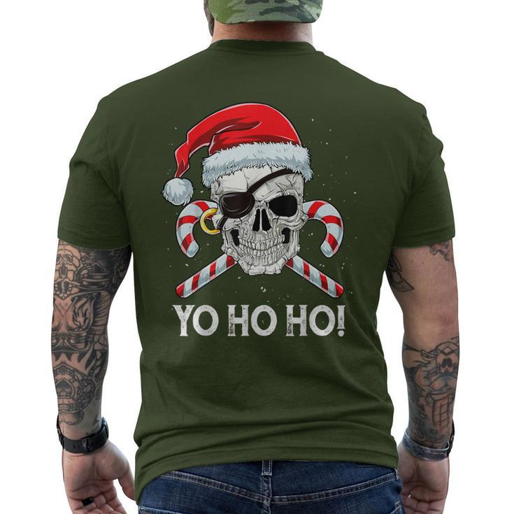 Pirate Santa T Christmas Boys Yo Ho Ho Xmas Men's T-shirt Back Print