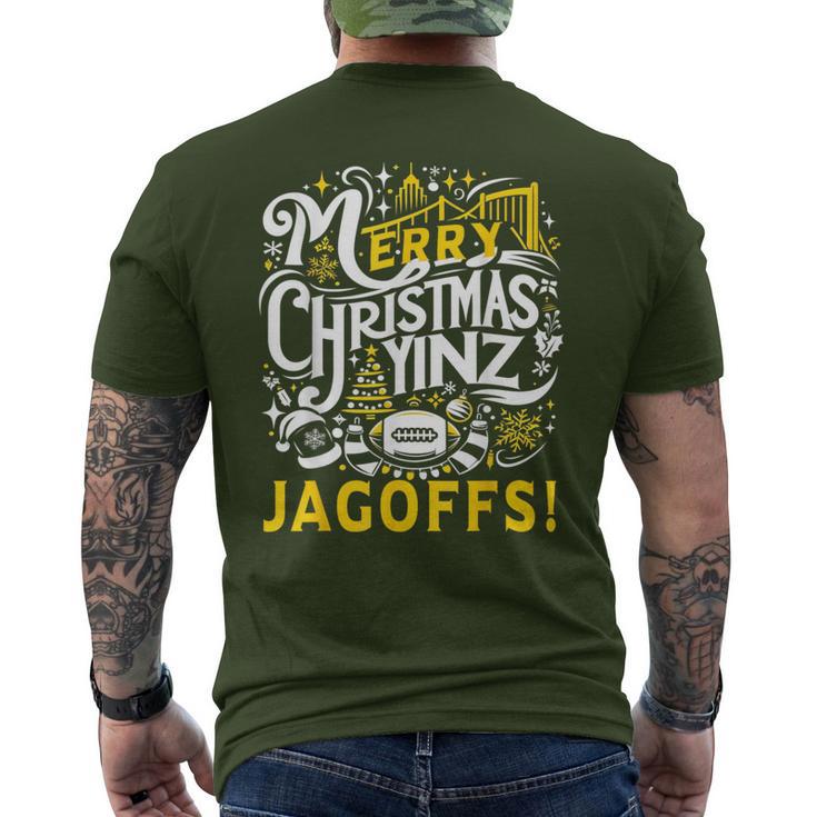 Pittsburgh Christmas Yinz Jagoff Ugly Men's T-shirt Back Print