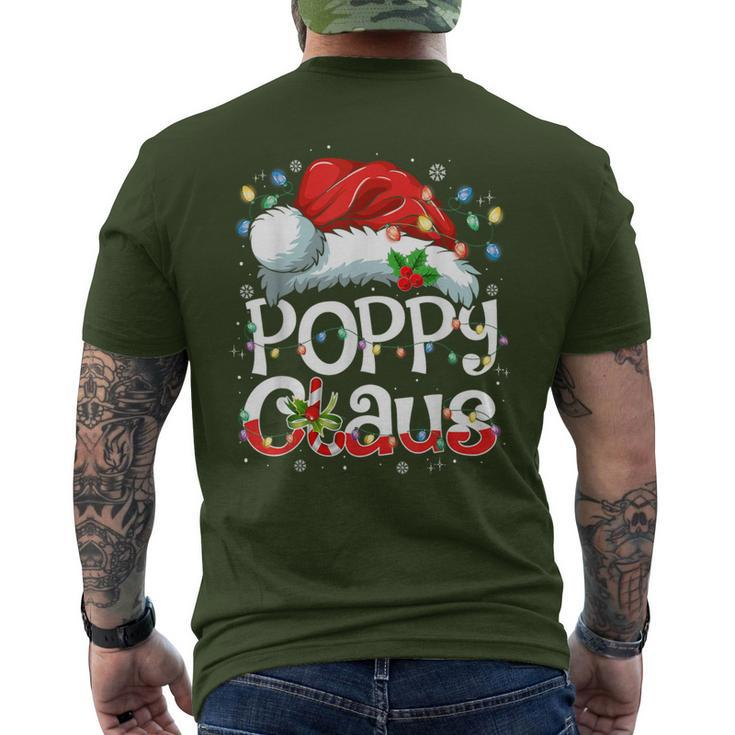 Poppy Claus Xmas Santa Matching Family Christmas Pajamas Men's T-shirt Back Print