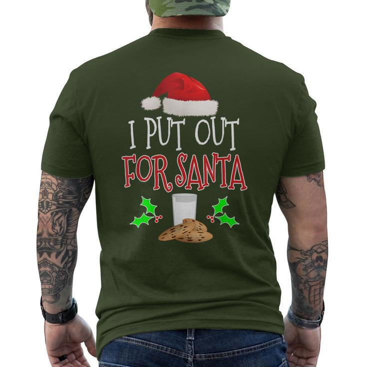 I Put Out For Santa T Christmas Holiday Men's T-shirt Back Print