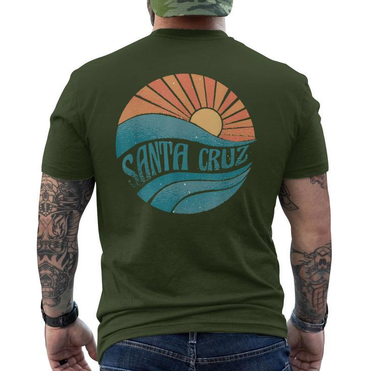Retro Santa Cruz California Surfing Skate Graphic Santa Cruz Men's T-shirt Back Print