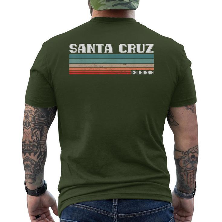 Santa Cruz California Retro Vintage Men's T-shirt Back Print