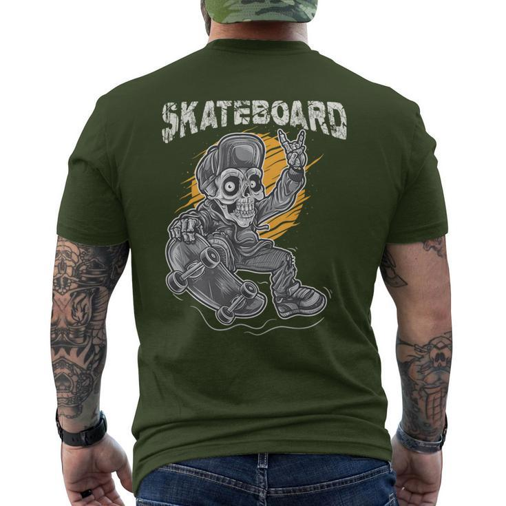 Santa Cruz Skateboard Retro Vintage Skateboarding Skull Boy Men's T-shirt Back Print