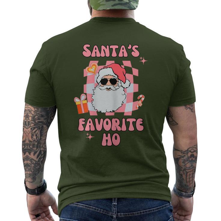 Santas Favorite Ho Inappropriate Christmas Outfit Men's T-shirt Back Print