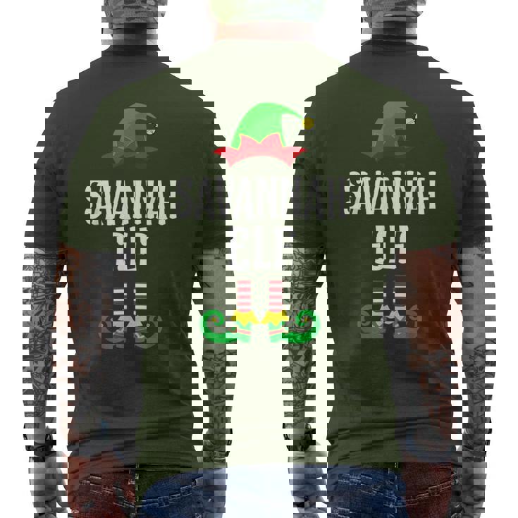 Savannah Elf Personalized Name Christmas Family Matching Men's T