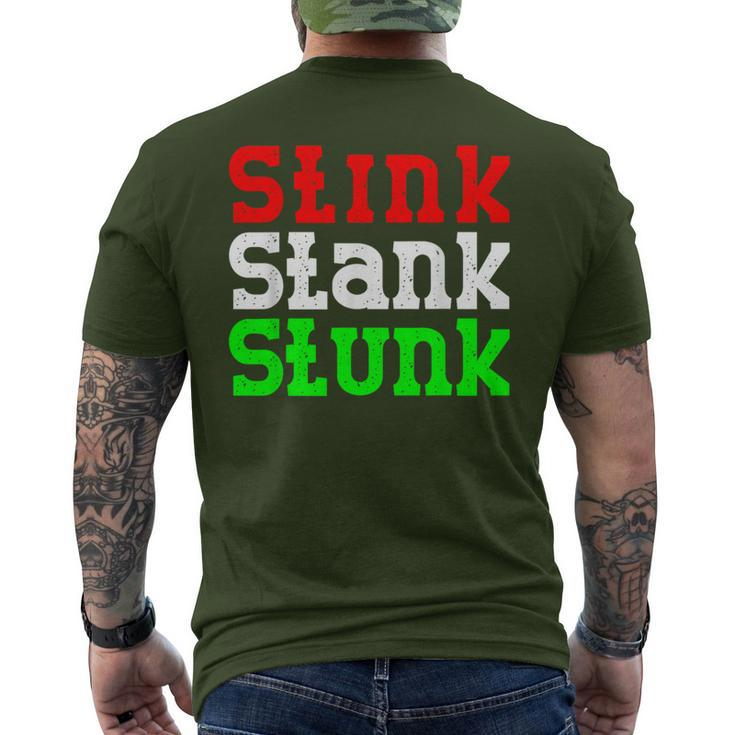 Stink Stank Stunk Christmas Pajama Men's T-shirt Back Print
