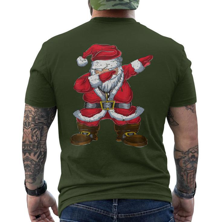 Tanzender Santa Claus Dabbing Weihnachtsmann Weihnachten T-Shirt mit Rückendruck
