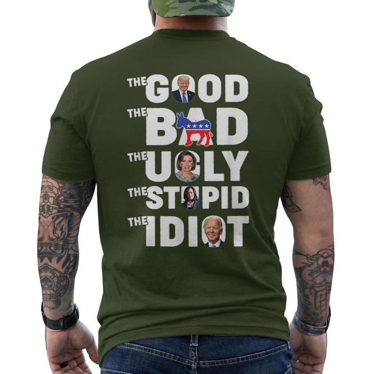 Trump The Good The Bad The Ugly The Stupid The Idiot Men's T-shirt Back Print