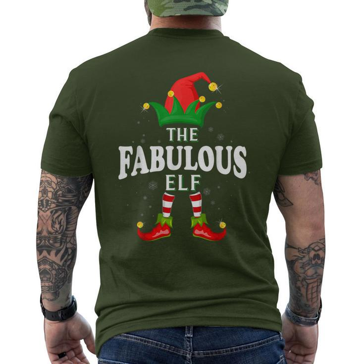 Xmas Fabulous Elf Family Matching Christmas Pajama Men's T-shirt Back Print