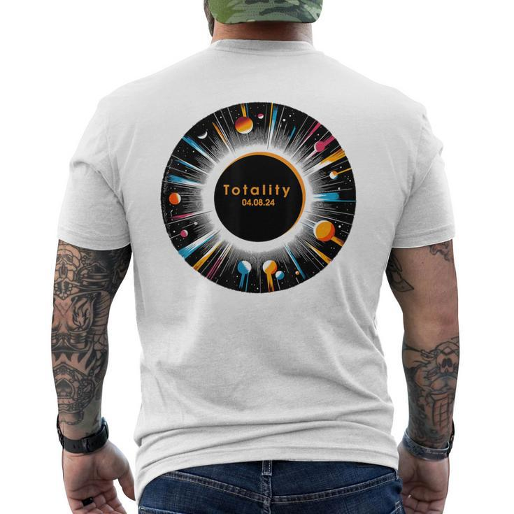 2024 Total Solar Eclipse America Totality Spring 40824 Men's T-shirt Back Print