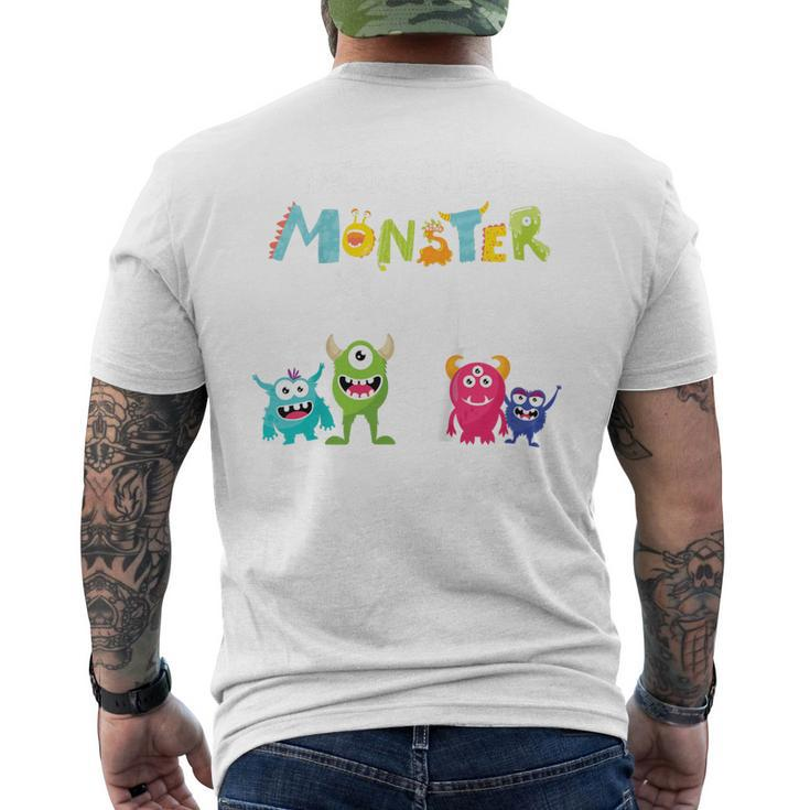 4. Geburtstag Kurzärmliges Herren-T-Kurzärmliges Herren-T-Shirt, Ich Bin Schon 4 Jahre Monster Motiv
