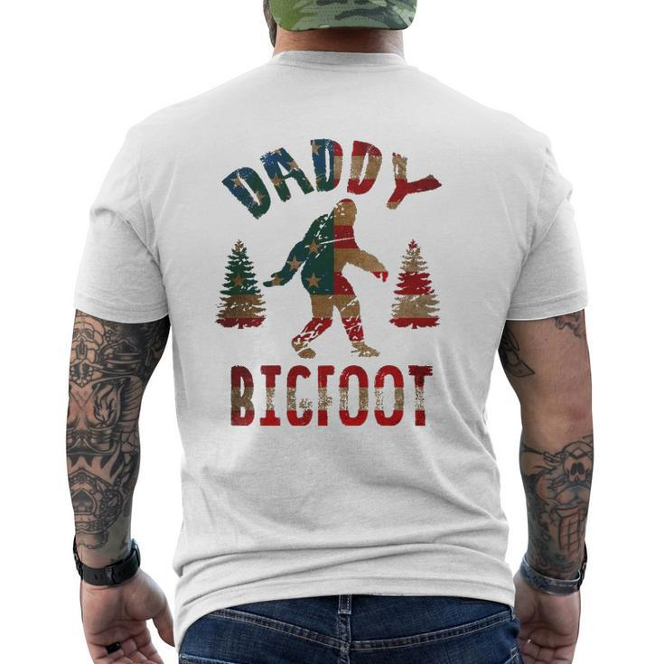 4Th Of July Father's Day Dad Daddy Bigfoot Mens Back Print T-shirt