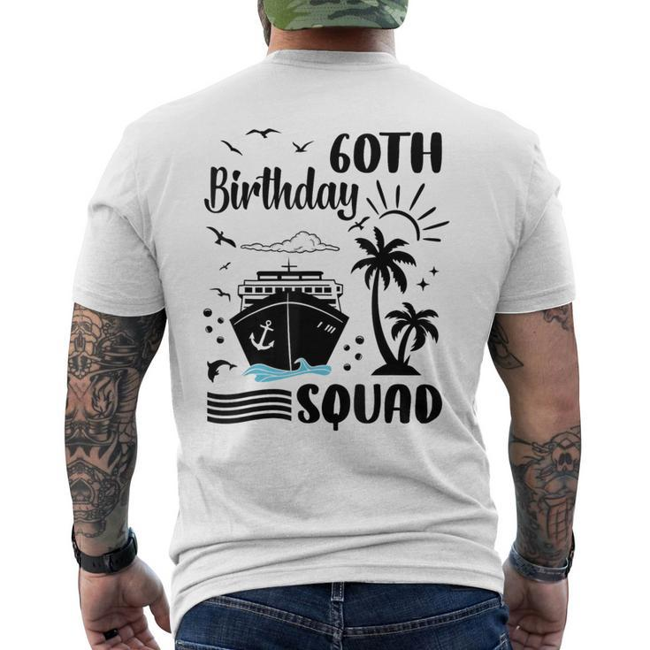 60Th Birthday Cruise Vacation 2024 Cruise Matching Group Men's T-shirt Back Print