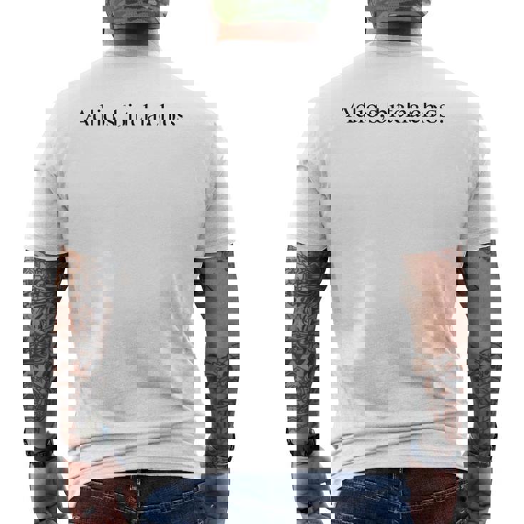 Adios Bitchachos Mexican Cinco De Mayo Drinking Men's T-shirt Back Print
