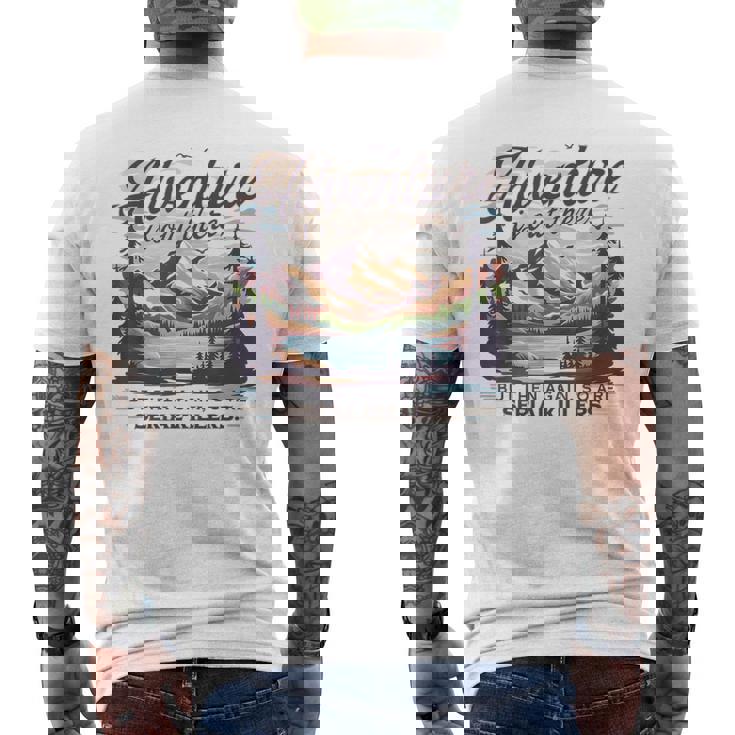 Adventure Is Out There But So Are Serial Killers Men's T-shirt Back Print