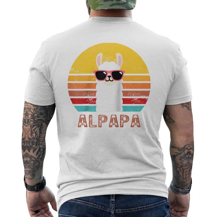 Alpapa Alpakaatertag Bester Papaater Fan Lamaatertag Raglan T-Shirt mit Rückendruck