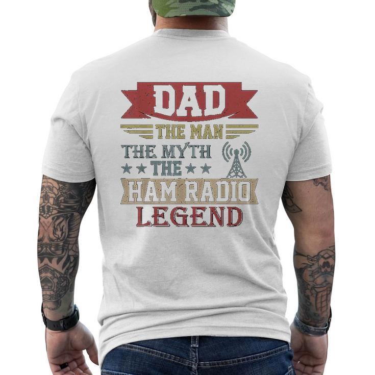 Amateur Ham Radio Operator  For Dad Mens Back Print T-shirt