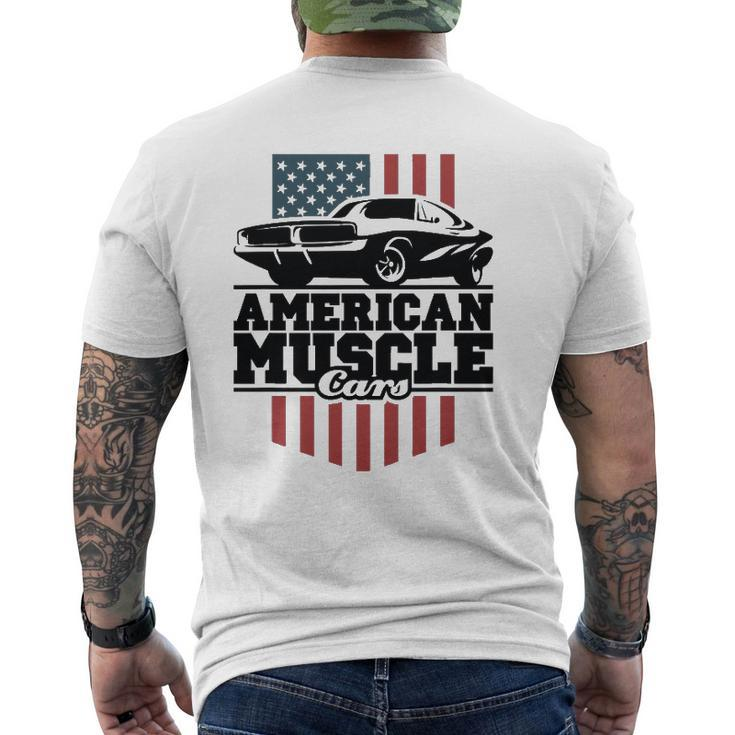 American Muscle Cars For High-Performance Car Lovers Mens Back Print T-shirt