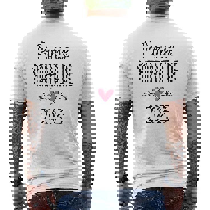 Annonce Pour Être Future Marraine Bébé Promue Marraine 2023 T-shirt imprimé au dos