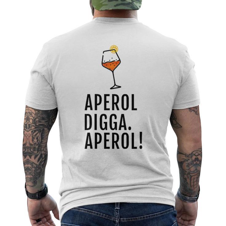 Aperol Digga Aperol Spritz Gray T-Shirt mit Rückendruck