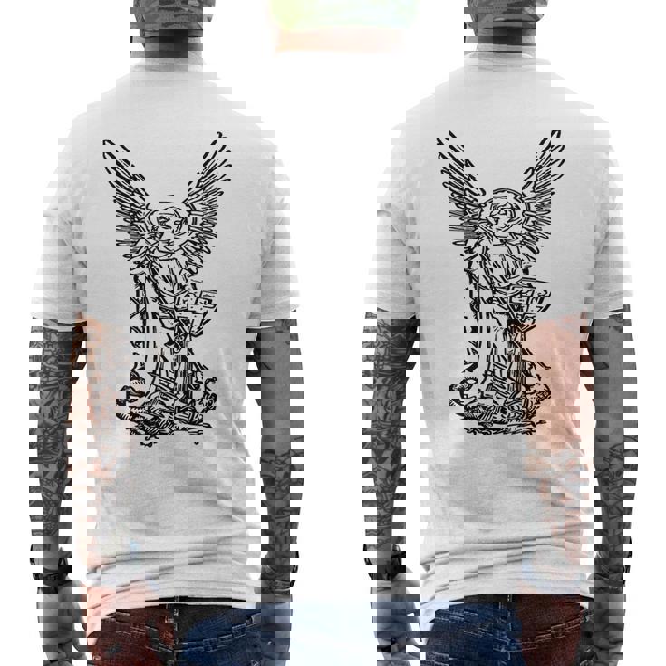 Archangel Michael Saint Michael Angel Graphic Men's T-shirt Archangel Michael Saint Michael Angel Graphic Men's T-shirt