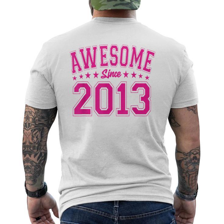 Awesome Since 2013 Birthday Awesome Vintage 2013 Men's T-shirt Back Print