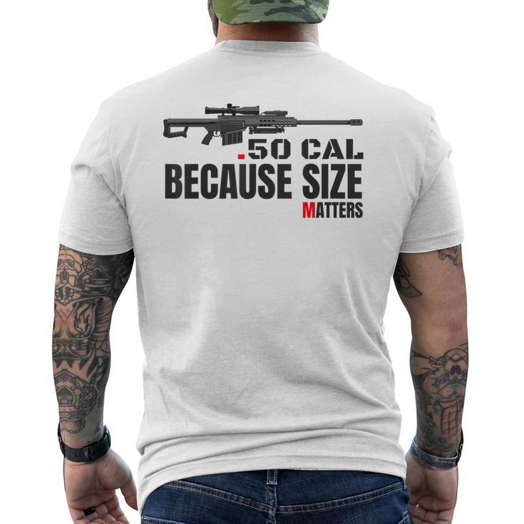 Barrett 50 Cal Gun Love 2Nd Amendment Adult Pro Gun Army Men's T-shirt Back Print