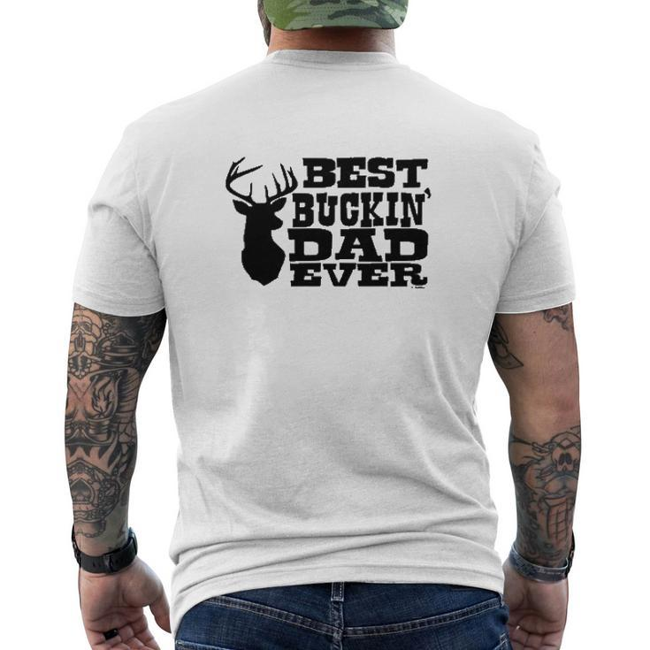 Best Buckin' Dad Ever Mens Back Print T-shirt