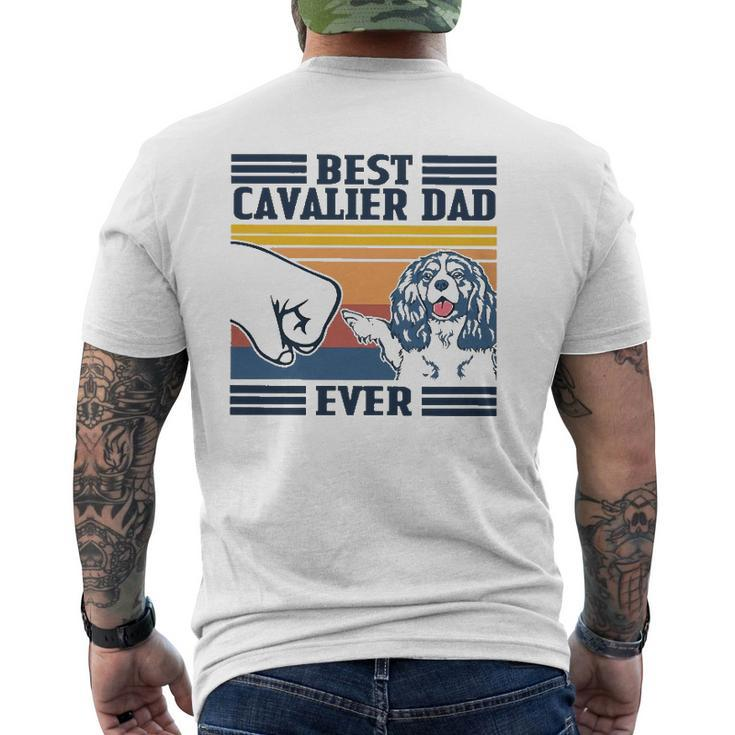 Best Cavalier King Charles Spaniel Dad Ever Vintage Mens Back Print T-shirt