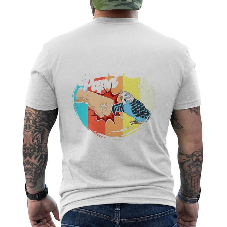 Bester Budgie Papa Bird Pet Budgie T-Shirt mit Rückendruck