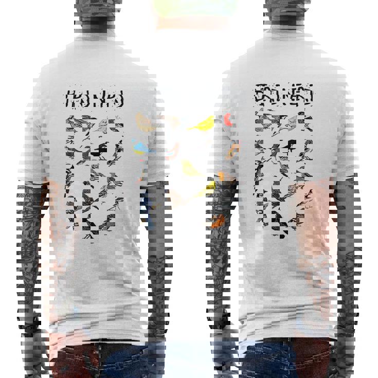 Bird Nerd Different Kinds Of Bird Mens Back Print T-shirt