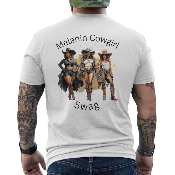 Black Cowgirls African American Texas Girls Women Men's T-shirt Back Print