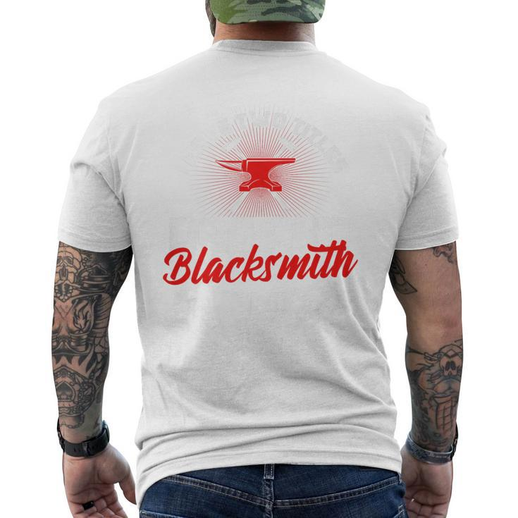 Blacksmith Dad Image On Back Of Clothing Men's T-shirt Back Print