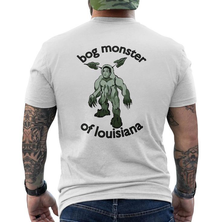 Bog Monster Of Louisiana Mens Back Print T-shirt