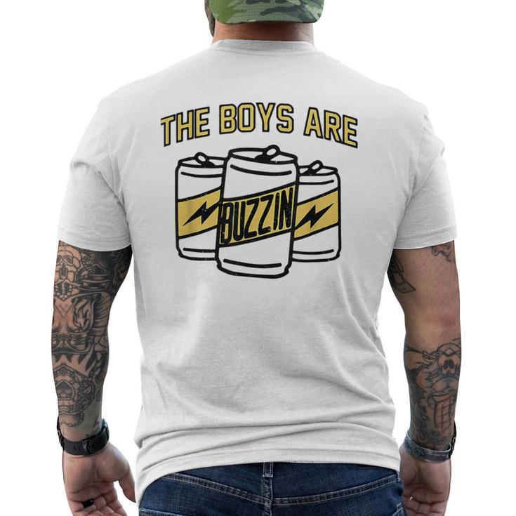 The Boys Are Buzzin Vintage Drinking Beer For Dad Men's T-shirt Back Print