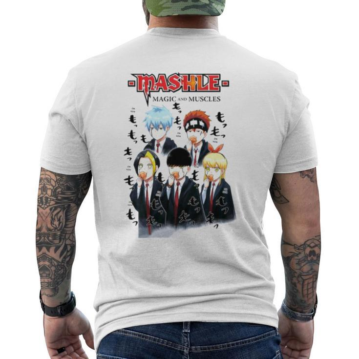 Burnedead And Friends Mashle Magic And Muscles Mens Back Print T-shirt