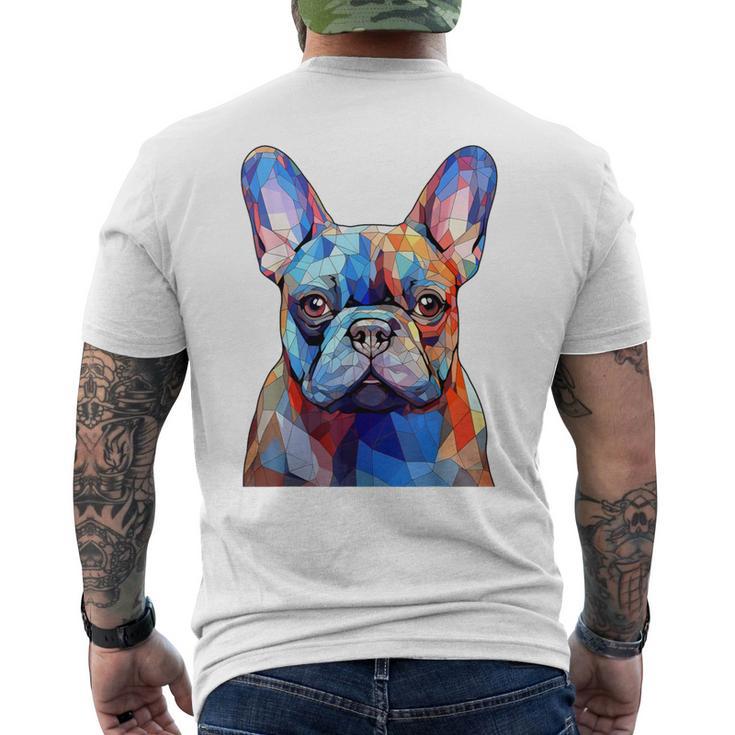 Cabeza De Bulldog Francés Cara Perro Amantes Arte Frenchie Dog Camiseta Hombre Estampado Espalda