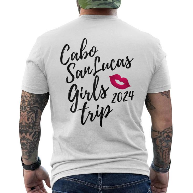 Cabo San Lucas Girls Trip 2024 Fun Matching Mexico Vacation Men's T-shirt Back Print