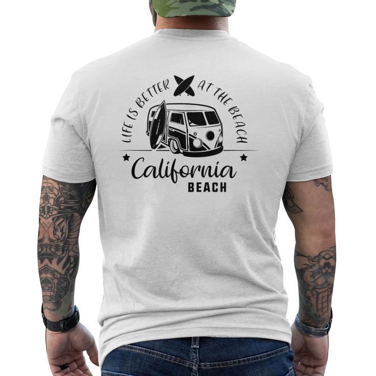 California Beach Life Style Better Men's T-shirt Back Print