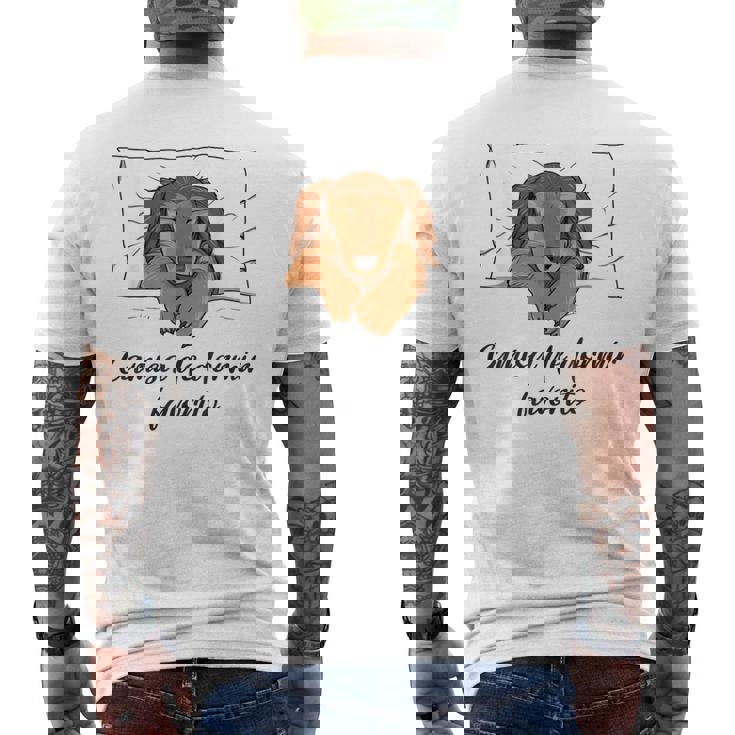 Camisa De Dormir Perro Pijama Perro Salchicha Camiseta Hombre Estampado Espalda