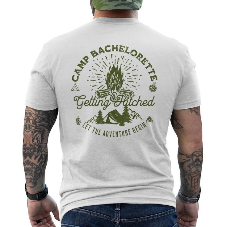 Camp Bachelorette Getting Lit Bride Party Favor Decor Men's T-shirt Back Print