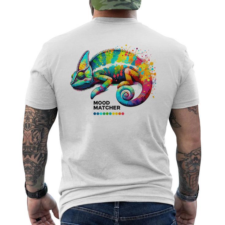 Chameleon Mood Matcher Color Changing Reptile Camouflage Men's T-shirt Back Print