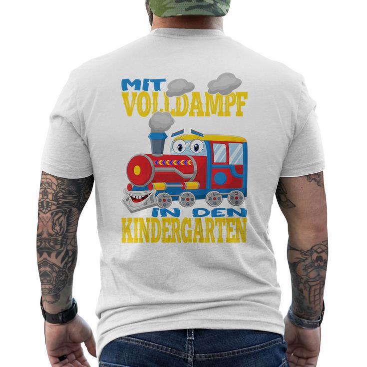 Children's Mitollteamf In Den Kindergarten Steam Train T-Shirt mit Rückendruck